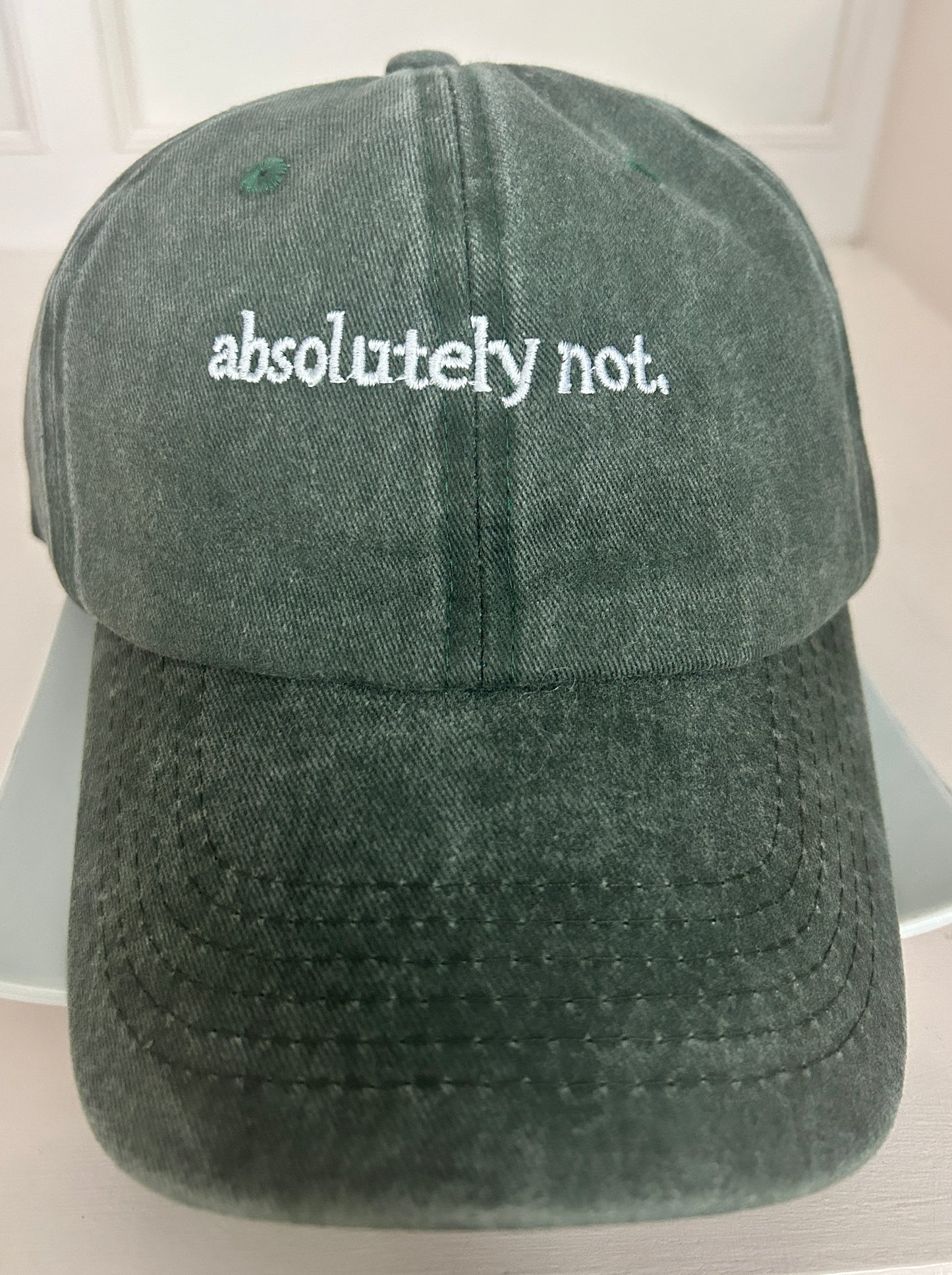 'absolutely not' Vintage Coloured Cap