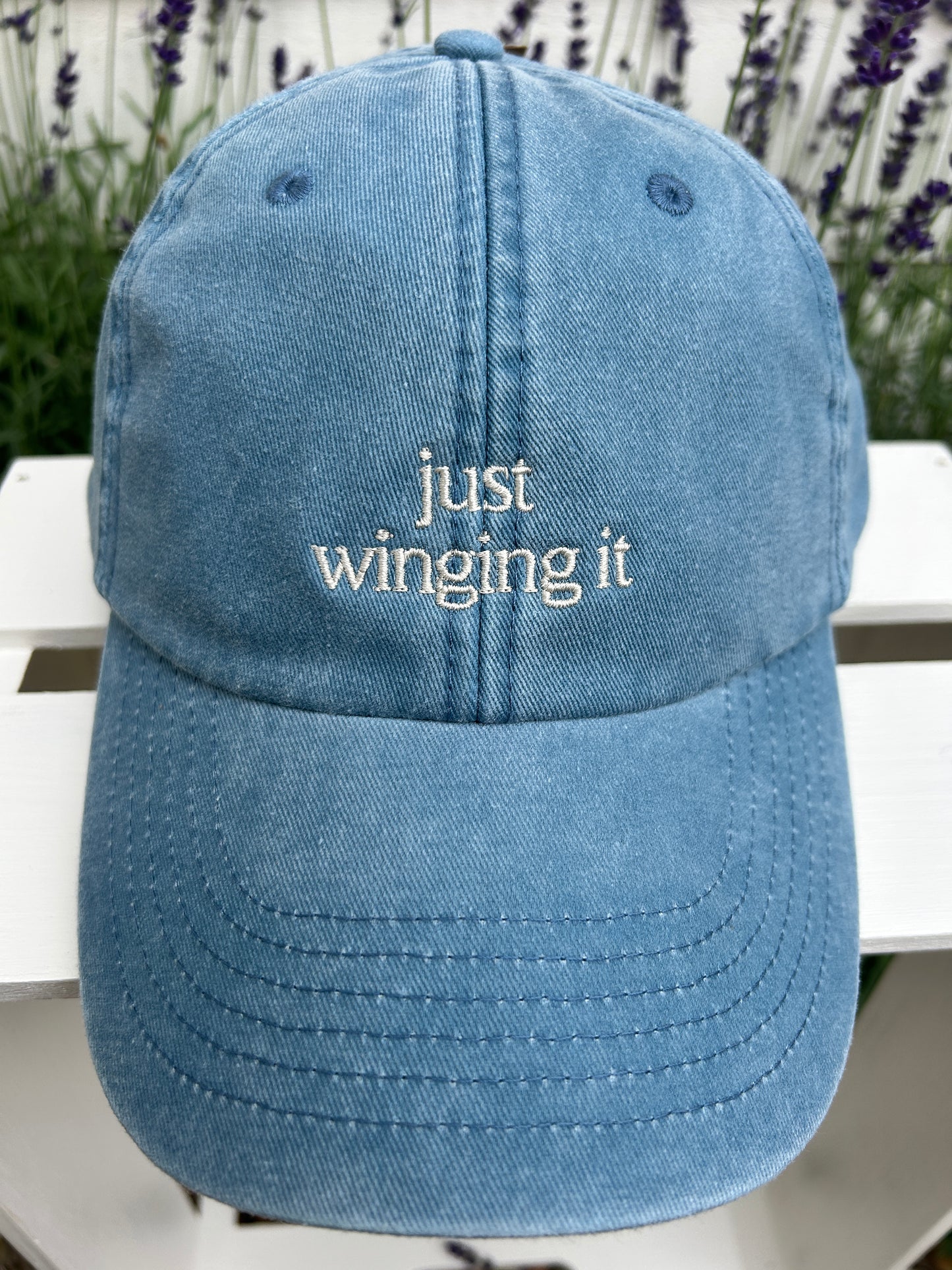 Vintage Coloured Cap 'just winging it'