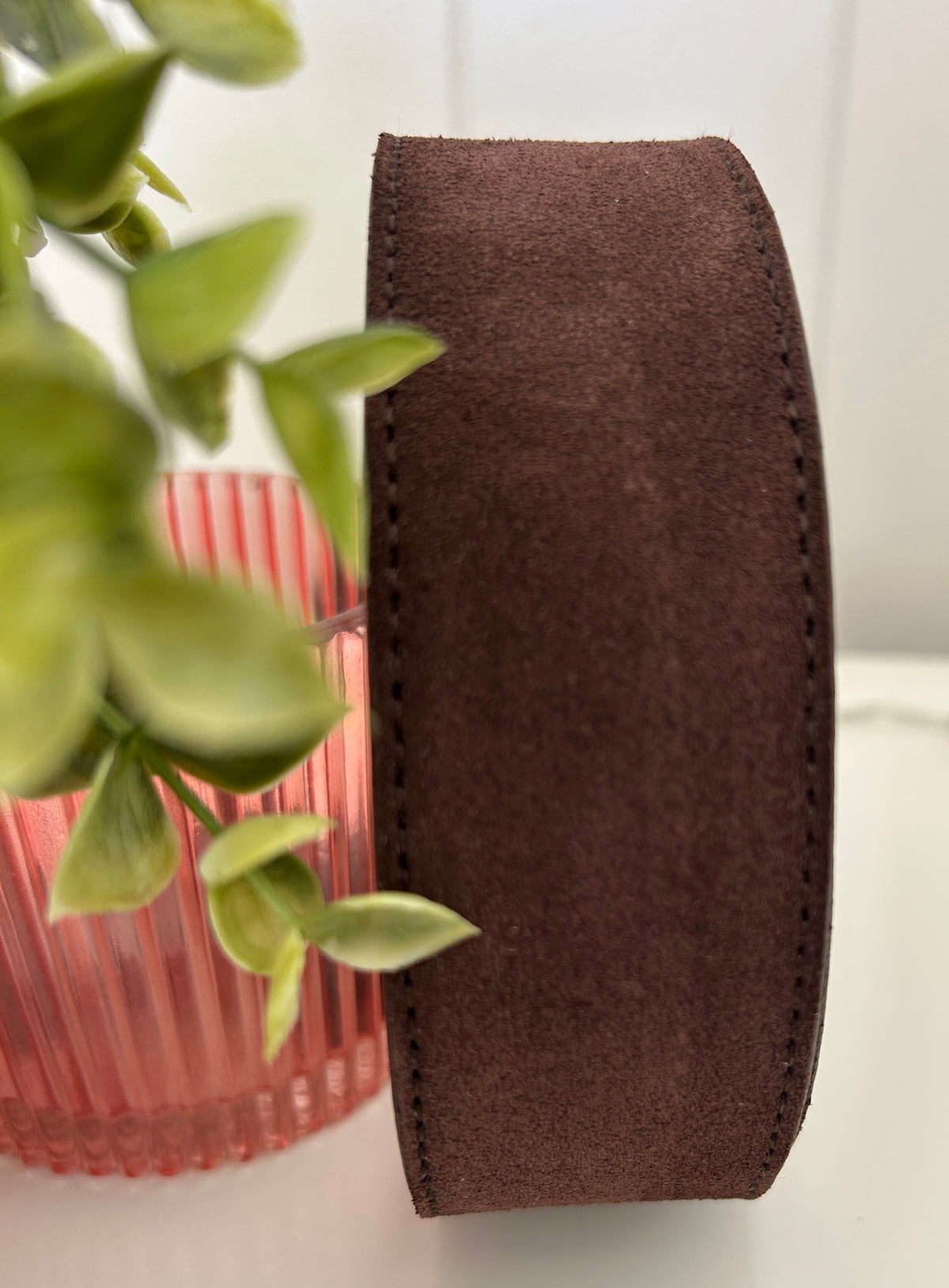 BROWN 100% COWHIDE LEATHER INTERCHANGEABLE BELT