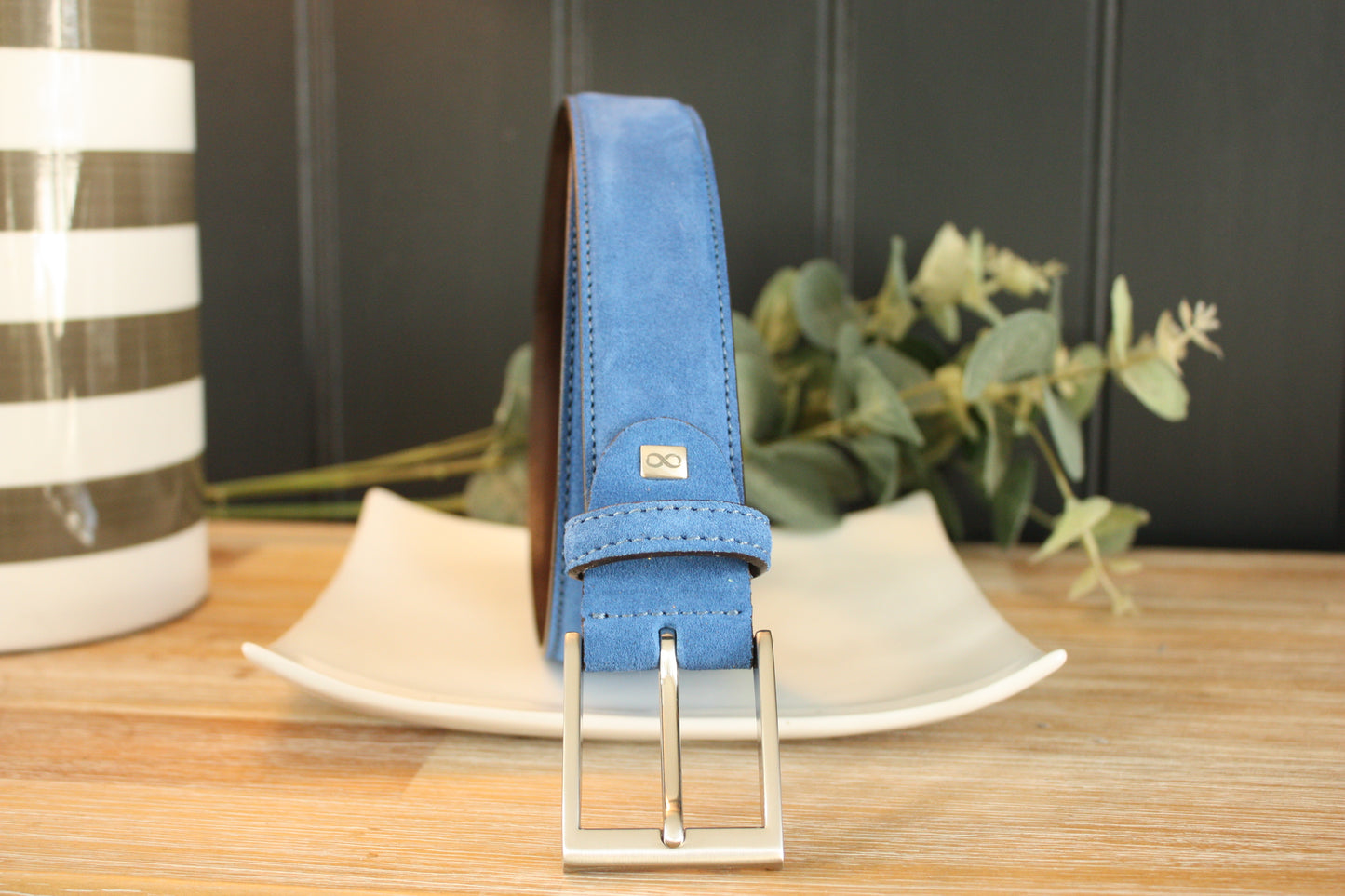 Blue Suede Belt 35mm