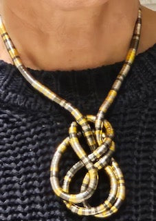 Bendy Necklace (Gold/Black)
