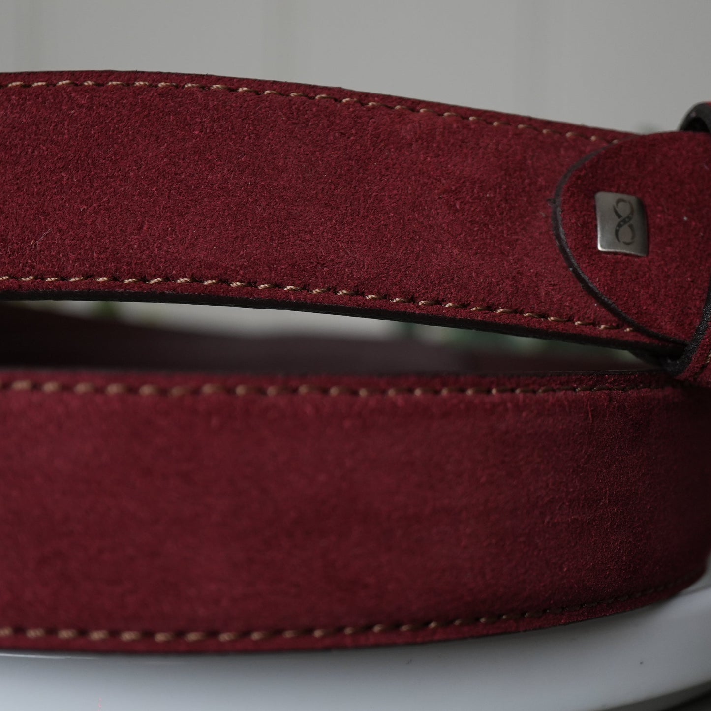Red Suede Belt 35mm