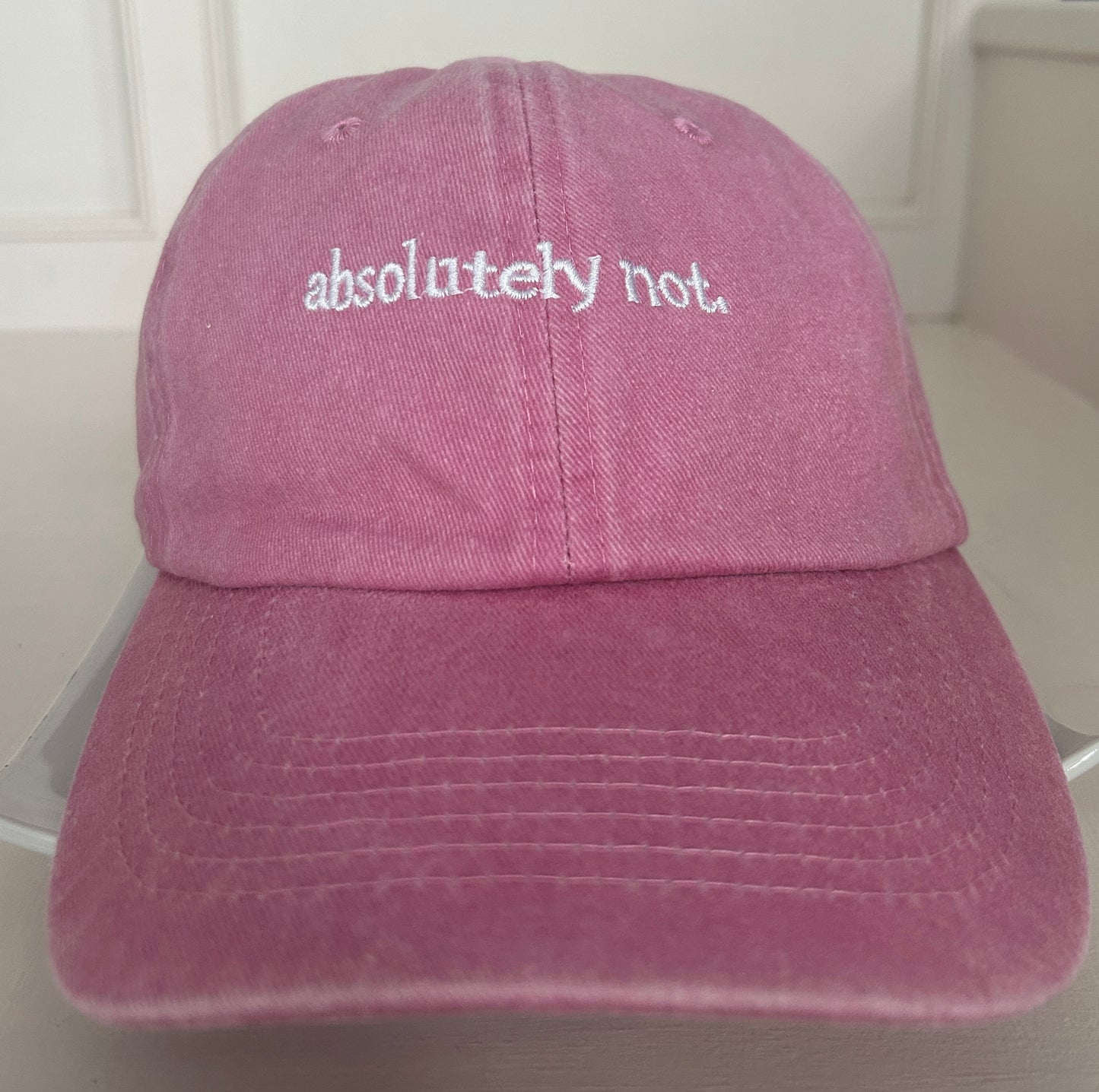 'absolutely not' Vintage Coloured Cap