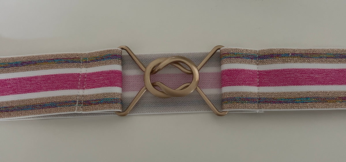 Pink Stretch Belt - Small