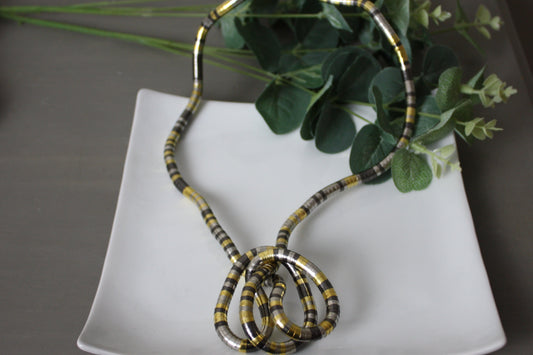 Bendy Necklace (Gold/Black)