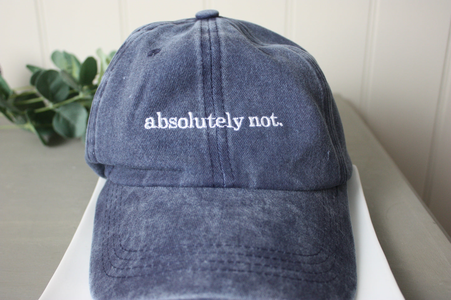 'absolutely not' Vintage Coloured Cap