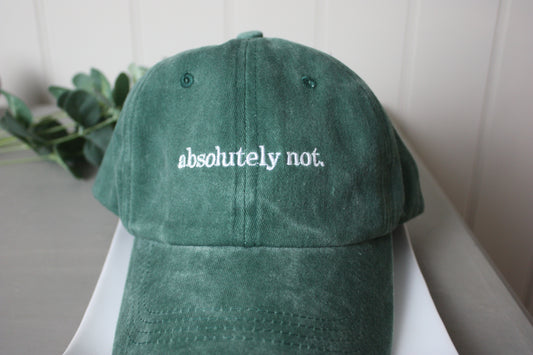 'absolutely not' Vintage Coloured Cap