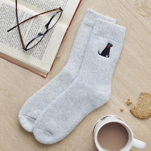 Sweet William Designs 'Black Labrador' Dog Walking Socks