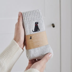 Sweet William Designs 'Black Labrador' Dog Walking Socks
