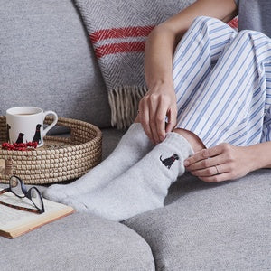 Sweet William Designs 'Black Labrador' Dog Walking Socks