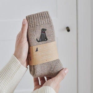 Sweet William Designs 'Chocolate Labrador' Dog Walking Socks