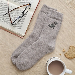 Sweet William Designs 'Chocalate Cockapoo/Labradoodle' Dog Walking Socks