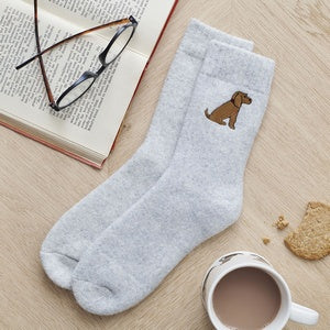 Sweet William Designs 'Golden Cocker Spaniel' Dog Walking Socks