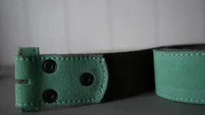 GREEN 100% COWHIDE LEATHER INTERCHANGEABLE BELT