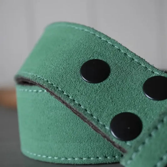 GREEN 100% COWHIDE LEATHER INTERCHANGEABLE BELT