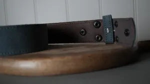 GREY 100% COWHIDE LEATHER INTERCHANGEABLE BELT