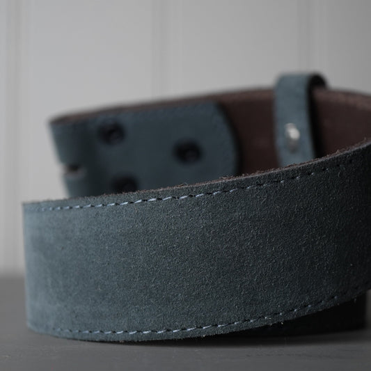 GREY 100% COWHIDE LEATHER INTERCHANGEABLE BELT