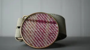 CREAM 100% COWHIDE LEATHER INTERCHANGEABLE BELT