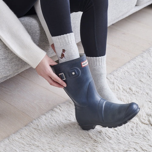Sweet William Designs 'Springer Spaniel (Liver & White)' Dog Walking Socks